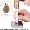 SUPERFINDINGS 100Pcs Brass Stamping Blank Tag Charms KK-FH0002-60R-5