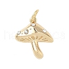 Brass Micro Pave Cubic Zirconia Pendants KK-D364-01G-1