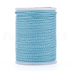 Round Waxed Polyester Cord X-YC-G006-01-1.0mm-06-1