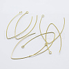 925 Sterling Silver V Shaped Earring Hooks STER-K167-064G-2