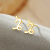 S925 Sterling Silver Stud Earrings WG164A3-21-1