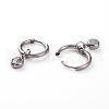 304 Stainless Steel Huggie Hoop Earrings X-EJEW-JE04449-02-3