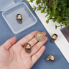 Olycraft 4Pcs Brass Beads FIND-OC0003-75B-AB-3