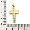 Rack Plating Brass Micro Pave Cubic Zirconia Pendants KK-L226-005G-09-3