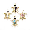Alloy Rhinestone Connector Charms ALRI-T011-05-1