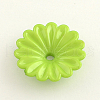 Opaque Acrylic Flower Bead Caps SACR-Q099-M21-2