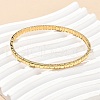 304 Stainless Steel Bangles for Women AJEW-P127-17G-2