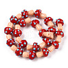 Handmade Lampwork Beads Strands X1-LAMP-N024-09J-3