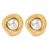 304 Stainless Steel Stud Earrings EJEW-D319-10G-4