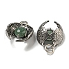 Bat Natural Green Aventurine Pendants G-F766-03AS-04-2