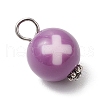 Alloy & Acrylic Pendants PALLOY-JF03884-5