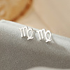 S925 Sterling Silver Stud Earrings WG164A3-06-1