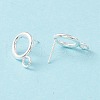 304 Stainless Steel Stud Earring Findings X-STAS-P308-02A-S-3