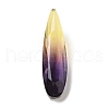 Pointed Back Gradient Glass Rhinestone Cabochons GLAA-B012-46-2