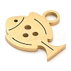 304 Stainless Steel Pendants STAS-R134-05G-2