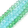 Transparent Painted Glass Beads Strands X1-DGLA-A034-T8mm-A17-2