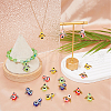 SUPERFINDINGS 5 Sets Evil Eye Resin Bead Pendants FIND-FH0009-10-5