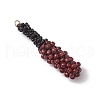 2Pcs 2 Colors Glass Seed Beaded Baseball Bat Pendants PALLOY-MZ00552-4