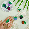 SOFPLATE 10 Colors Plant Food Grade Eco-Friendly Silicone Focal Beads SIL-SP0001-11-3