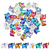 SUPERFINDINGS 35Pcs 7 Colors Transparent Glass Beads GLAA-FH0001-68-1