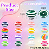 Opaque Striped Resin Beads RESI-CJC0021-16-8