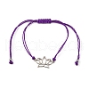 Adjustable Waxed Polyester Cord Bracelets BJEW-PH01271-04-2