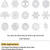 Olycraft Self Adhesive Brass Stickers DIY-OC0002-45-4