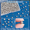   Tibetan Style Alloy Spacer Beads TIBEB-PH0005-23-4