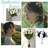 Alloy & Brass Wedding Photo Locket Pendant Decoration HJEW-WR00001-7