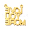 201 Stainless Steel Pendants STAS-E175-03G-3