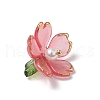 Acrylic Flower Pendants PALLOY-TA00245-4