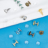 GOMAKERER DIY Blank Dome Cufflinks Making Kit DIY-GO0001-39-4