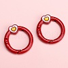 Alloy Enamel Spring Gate Rings PW-WG74BFF-01-1