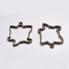 Tibetan Style Alloy Open Back Bezel Pendants PALLOY-L203-12AB-2