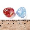 Luminous UV Plating Rainbow Iridescent Acrylic Beads OACR-O008-08-3