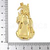 Rack Plating Brass Micro Pave Cubic Zirconia Pendants KK-I718-07G-3