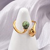 304 Stainless Steel Cuff Rings RJEW-D317-02A-G-1