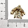 Brass Micro Pave Black Cubic Zirconia Beads KK-V011-26G-3