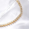Brass Pave Clear Cubic Zirconia Horse Eye Box Chain Slider Bracelets BJEW-YWC0002-06B-G-6