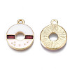 Rack Plating Alloy Enamel Pendants PALLOY-N172-031A-3