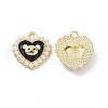 Alloy Enamel Pendants PALLOY-D011-07LG-3