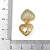 Brass Micro Pave Cubic Zirconia Pendants KK-S528-09G-3