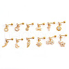 Brass Micro Pave Clear Cubic Zirconia Hexagon Cartilage Earrings WGFF6D3-14-2