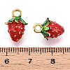 Fruit Alloy Enamel Charms ENAM-N062-06C-3