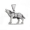 304 Stainless Steel Pendants STAS-O106-43AS-1