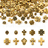 Craftdady 100Pcs 10 Style Tibetan Style Zinc Alloy Beads FIND-CD0001-38-2