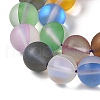 Electroplated Synthetic Moonstone Beads Strands G-C131-B01-03-3