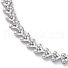 304 Stainless Steel Cobs Chain Bracelets for Men Women STAS-B039-10P-2