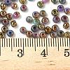 Electroplated Glass Beads GLAA-Q120-02A-3