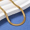 304 Stainless Steel Snake Chain Bracelets for Women Men STAS-S157-36A-G-3